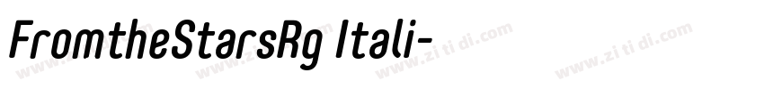 FromtheStarsRg Itali字体转换